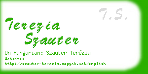 terezia szauter business card