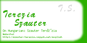 terezia szauter business card